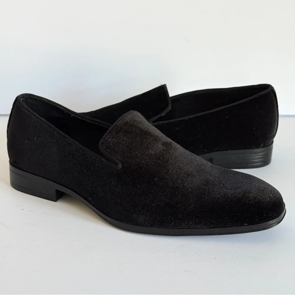 Stacy Adams Savian Velour Slip-on Loafers Men Shoes Size 9M